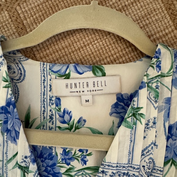 Hunter Bell Blue and White Patterned Dress - Picture 2 of 3